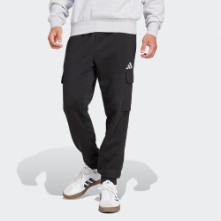 Adidas Essentials Cargo Παντελόνι Φόρμας με Λάστιχο Black