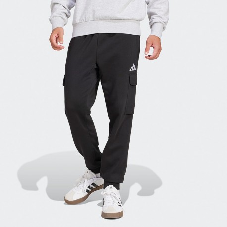 Adidas Essentials Cargo Παντελόνι Φόρμας με Λάστιχο Black