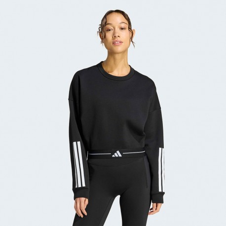Adidas Hyperglam Cropped Γυναικείο Φούτερ Black