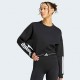 Adidas Hyperglam Cropped Γυναικείο Φούτερ Black