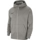 Nike Fleece Παιδική Φούτερ Ζακέτα με Κουκούλα και Τσέπες Γκρι Park 20