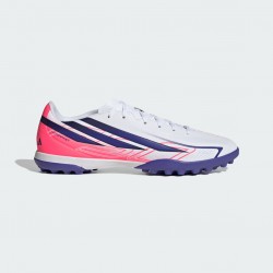 Adidas F50 Hyperfast Club TF Ποδοσφαιρικά Παπούτσια με Σχάρα Λευκά