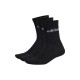 Adidas Linear Crew Αθλητικές Κάλτσες Μαύρες 3 Ζεύγη