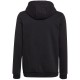 Adidas Fleece Παιδικό Φούτερ με Κουκούλα και Τσέπες Μαύρο Entrada22