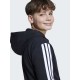Adidas Fleece  Φούτερ με Κουκούλα και Τσέπες Μαύρο Essentials