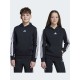 Adidas Fleece  Φούτερ με Κουκούλα και Τσέπες Μαύρο Essentials