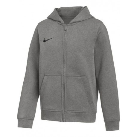 Nike Fleece  Φούτερ Ζακέτα με Κουκούλα και Τσέπες Grey Park 26